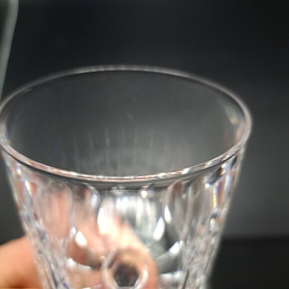 Vintage Crystal Wine Goblet Elegant Cut Glass Stemware - Picture 10 of 13